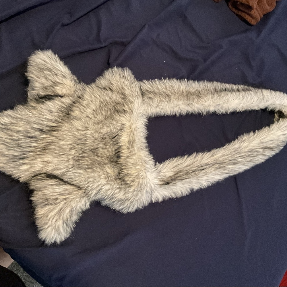 Faux Fur Gray purse